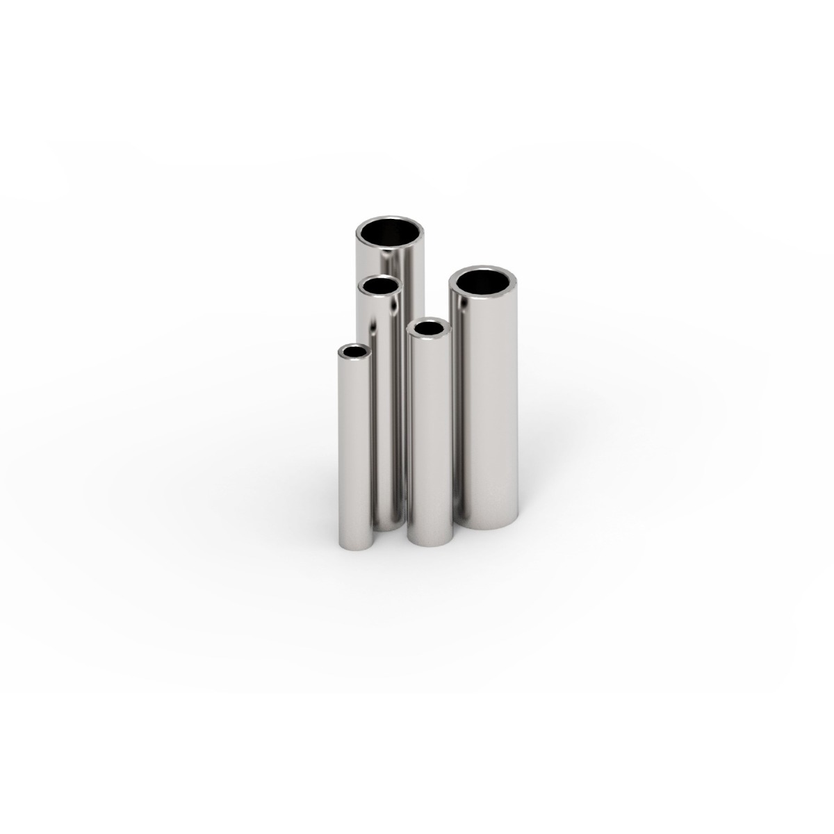 (GP: 7,83 €-m) INOX Rohr - 6 m lang - 6 mm Durchmesser - 1 mm Wandstärke
